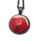 2009 Rose Blossom - Finland Stamp - Postage stamp jewelry - Postage Stamp Necklace