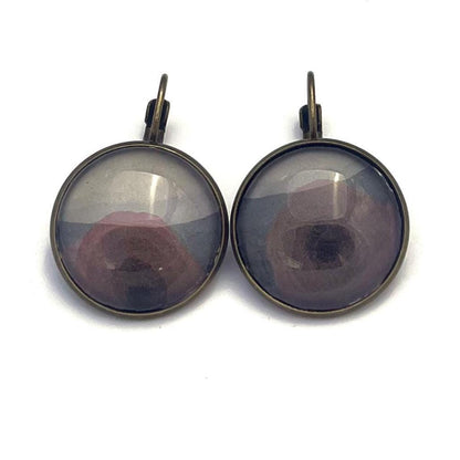 2013 Arthur Dove - USA Stamp - Postage stamp jewelry - Vintage Postage Stamp Earrings - French clip earrings in antique bronze finish