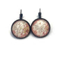 2019 Cherry Blossom - Japan Stamp - Postage Stamp Jewelry - Vintage Postage Stamp Earrings - French clip earrings in antique bronze finish