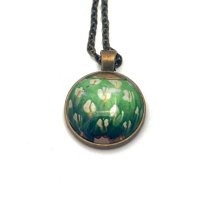 2021 Plum Blossom - Japan Stamp - Postage stamp jewelry - Postage Stamp Necklace
