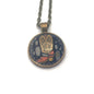 2021 USA Western Wear Boot - USA Stamp - Postage Stamp Jewelry - Vintage Postage Stamp Necklace - Antique Bronze Finish