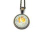 2022 Clownfish - Japan Stamp - Postage Stamp Jewelry - Vintage Postage Stamp Necklace - Antique Bronze Finish