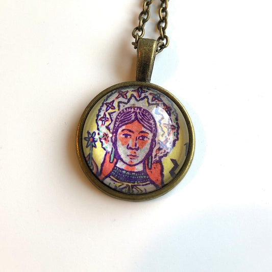 1974 S'LUK, Czechoslovakia/Slovak folksong and dance ensemble Postage Stamp - Postage Stamp Necklace