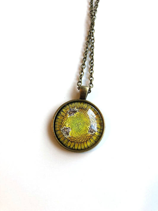 2015 United Kingdom Honey Bee Stamp - Postage Stamp Necklace