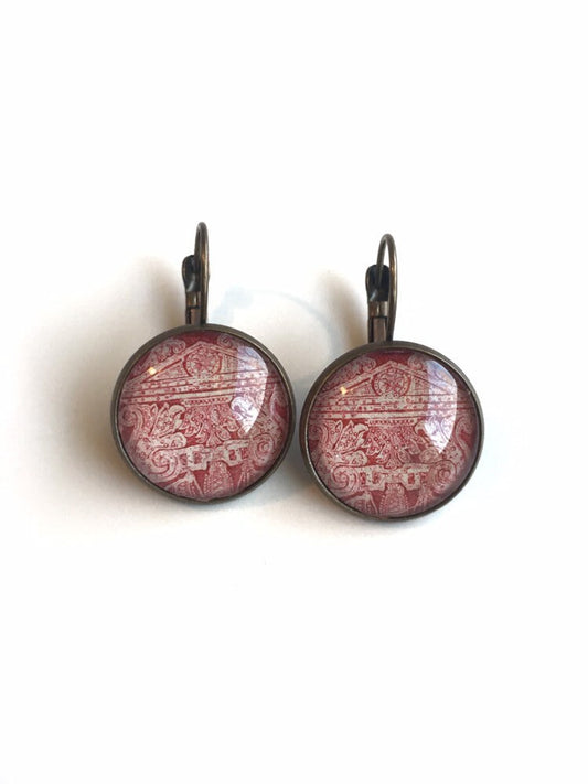 1967 Czechoslovakia Stamp - Postage Stamp Earrings