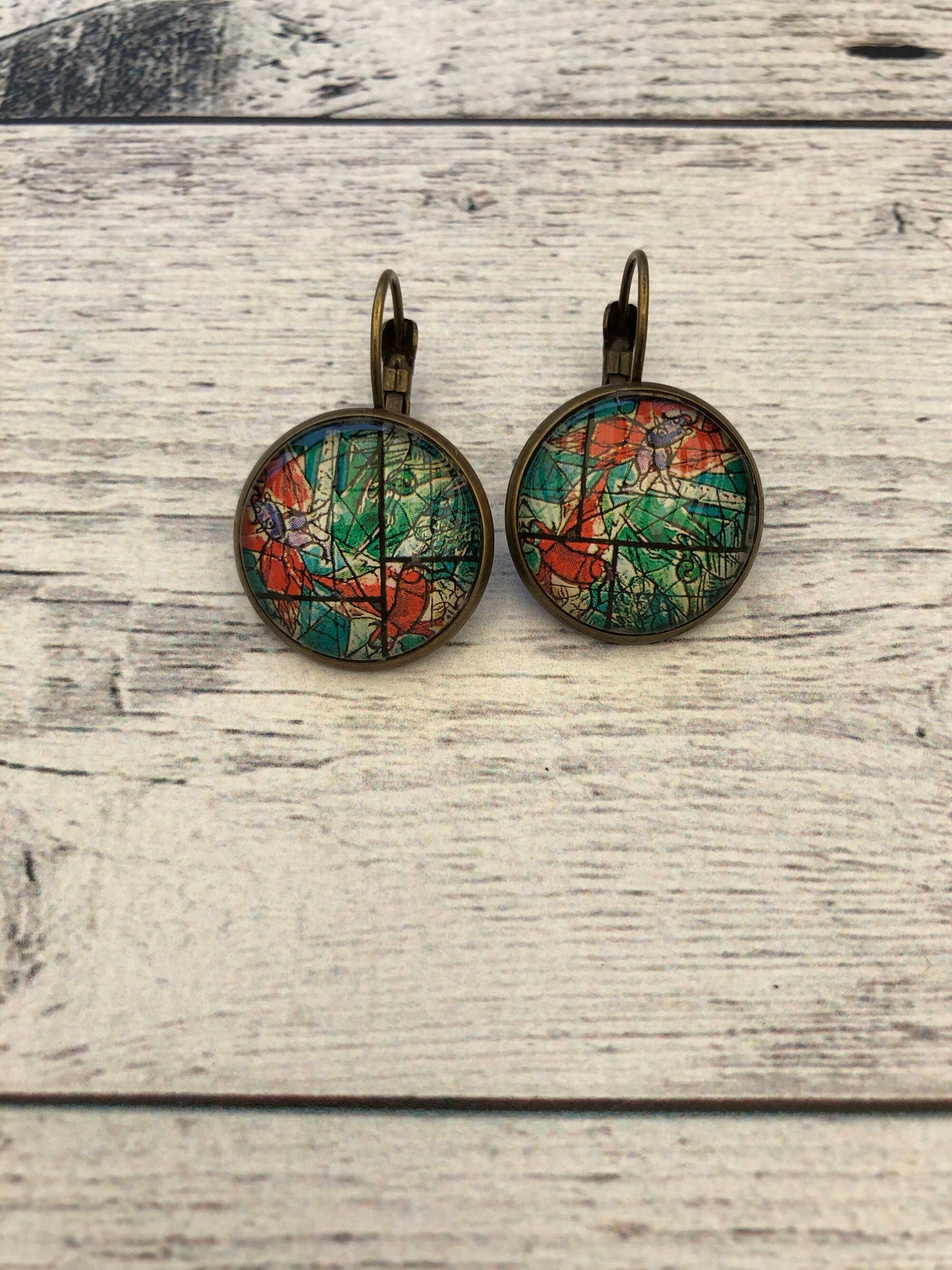 1973 Israel Stamp - Postage Stamp Earrings