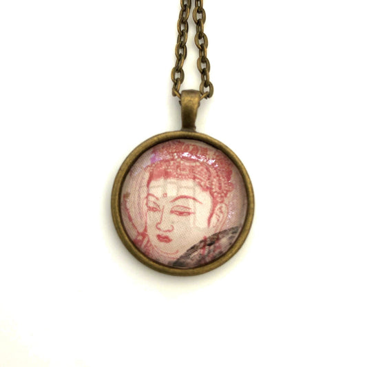 1953 Kannon Stamp Japan - Postage Stamp Necklace