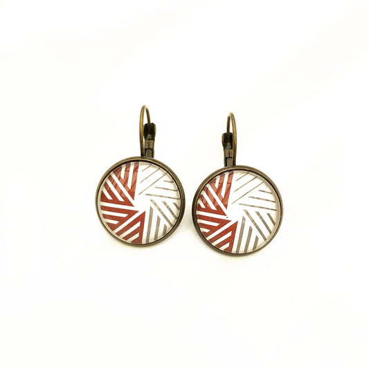 2015 Latvia Stamp - Postage stamp jewelry - Postage Stamp Earrings