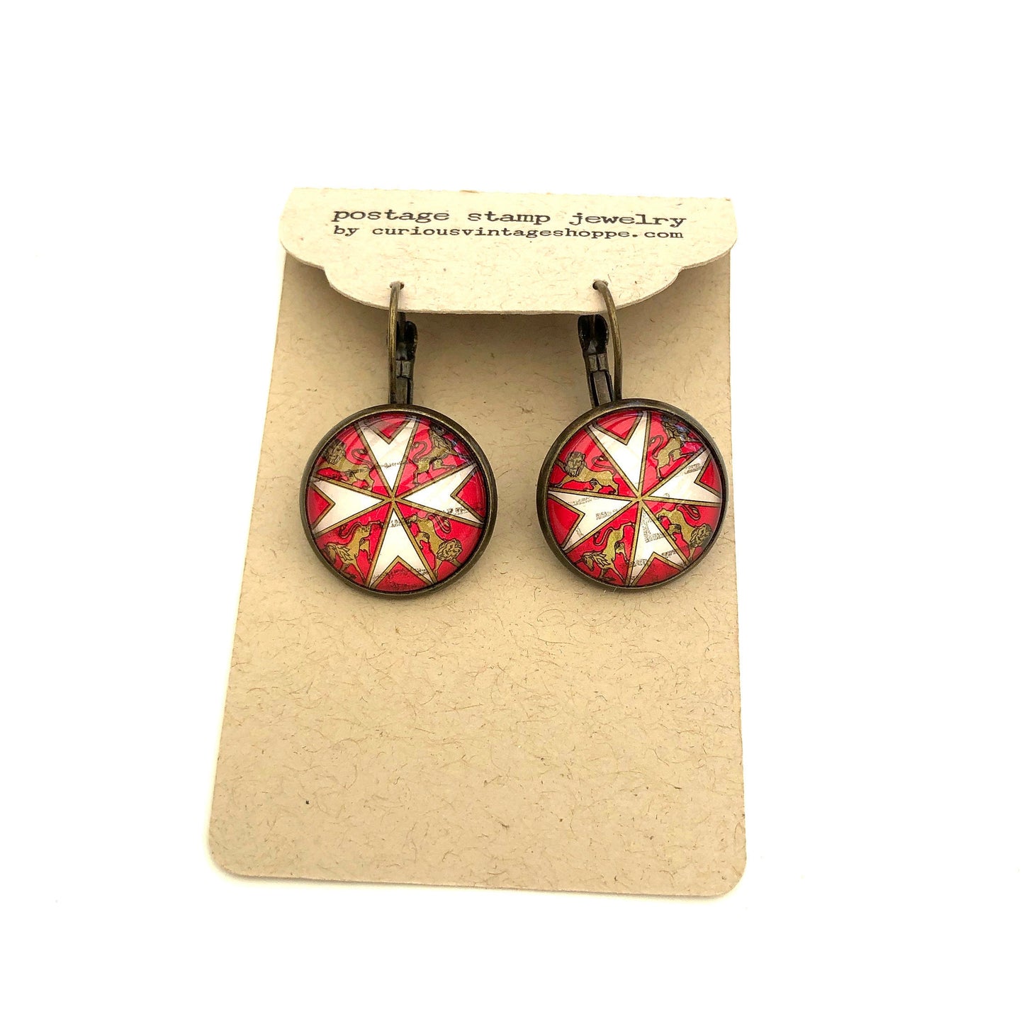 1985 New Zealand Stamp - Postage Stamp Earrings