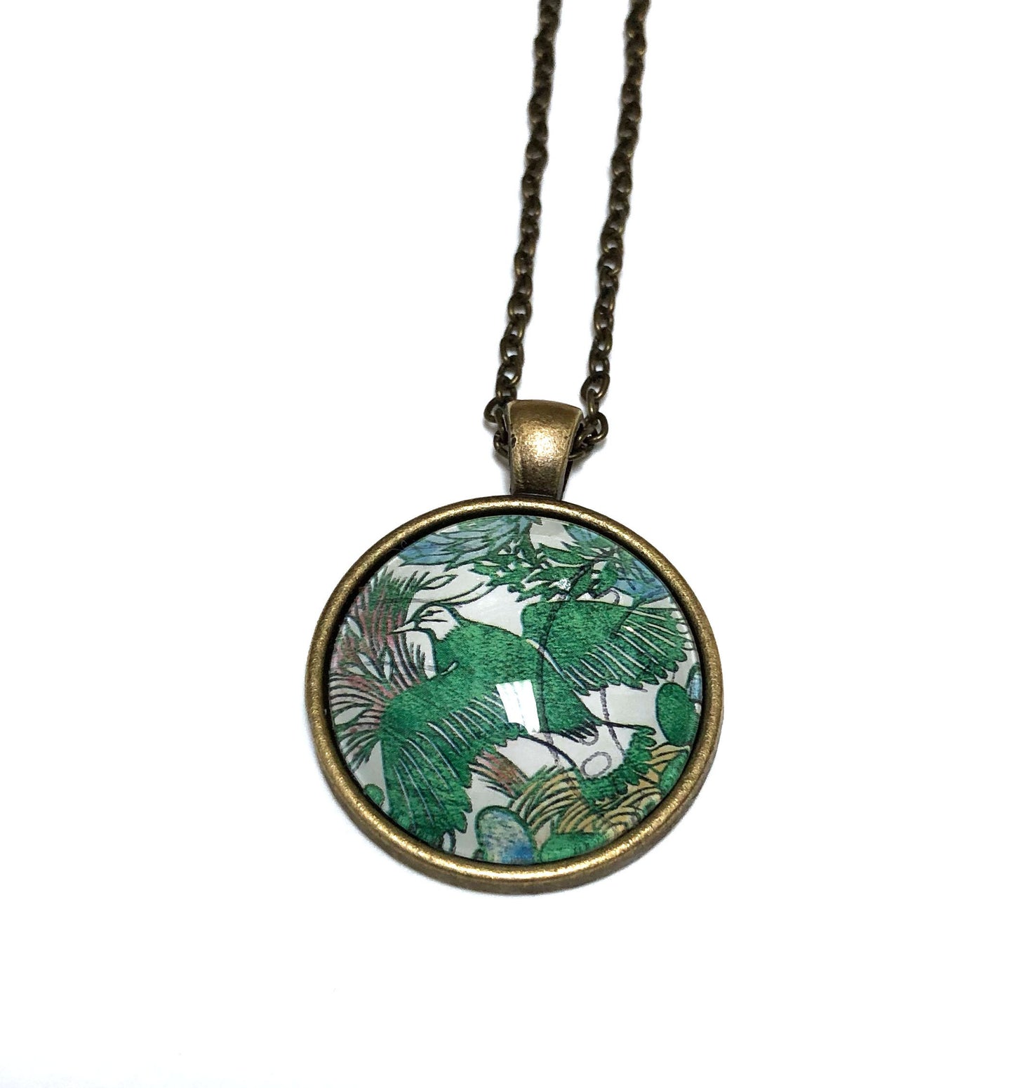 1999 Denmark Bird Stamp - Postage Stamp Necklace