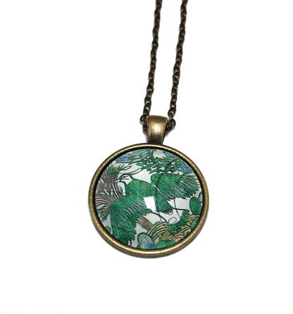 1999 Denmark Bird Stamp - Postage Stamp Necklace