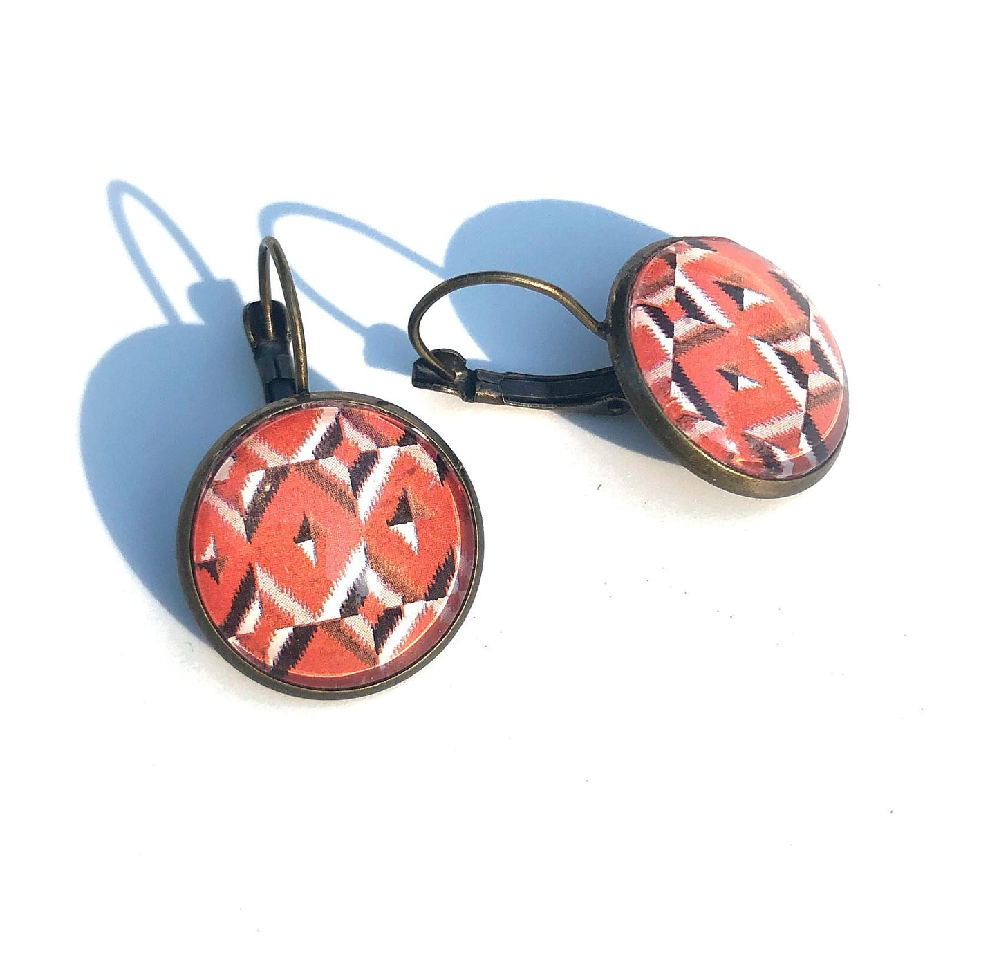 1986 USA Stamp - Navajo Art - Postage Stamp Earrings