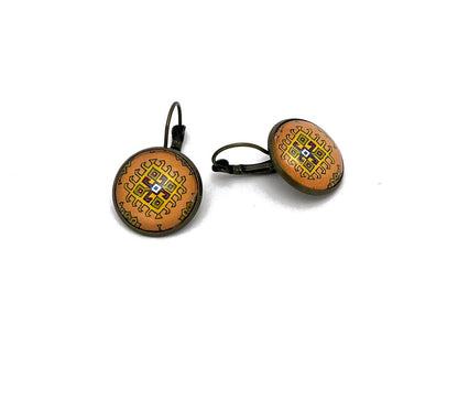 1968 Algerian Stamp - Postage Stamp Earrings