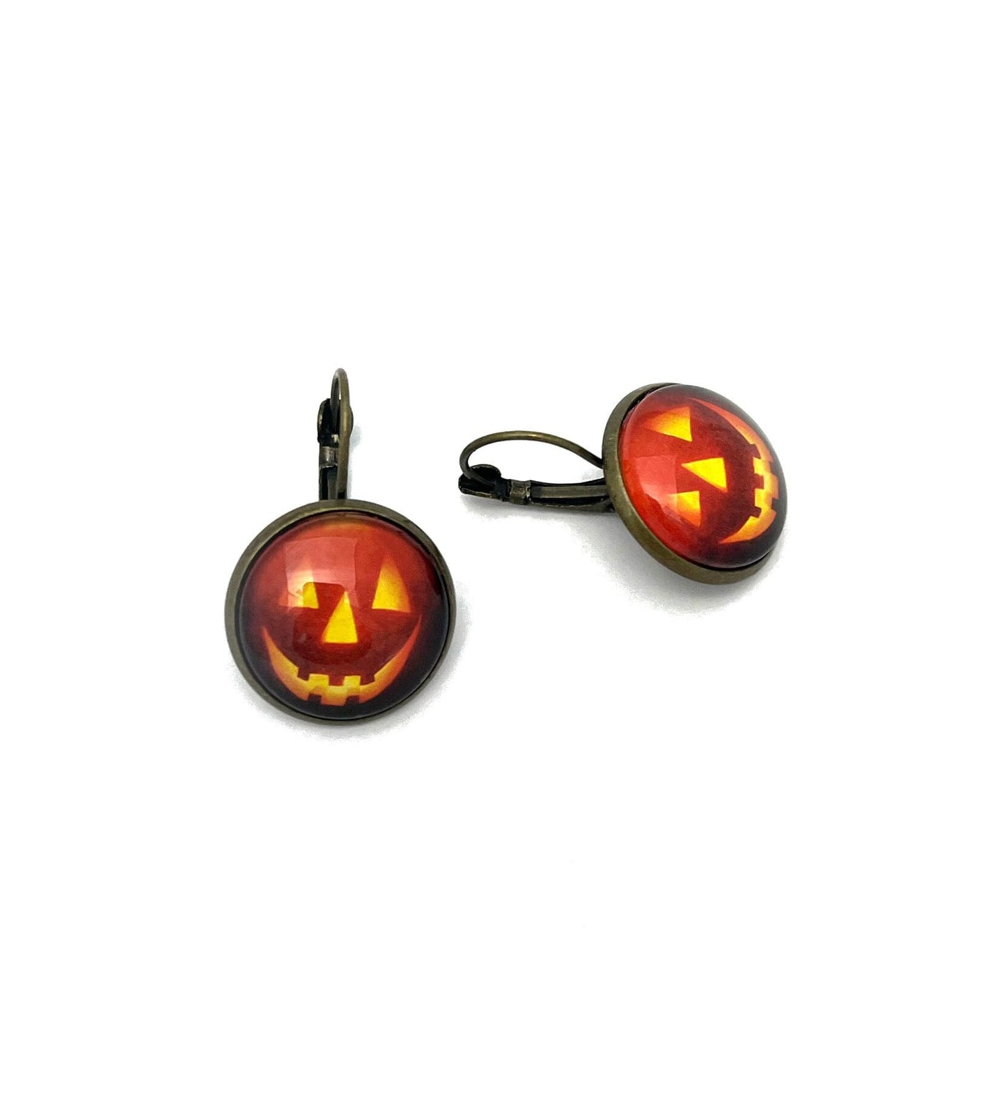 2016 Jack-o’-lantern USA Halloween Stamp - Postage Stamp Earrings