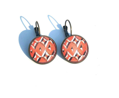 1986 USA Stamp - Navajo Art - Postage Stamp Earrings