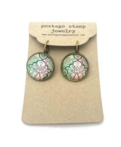 1994 Pakistan Stamp - Postage Stamp Earrings