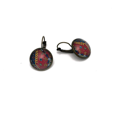 1968 Algerian Stamp - Postage Stamp Earrings