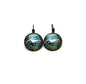 2007 Tiffany Window - USA Stamp - Postage Stamp Earrings