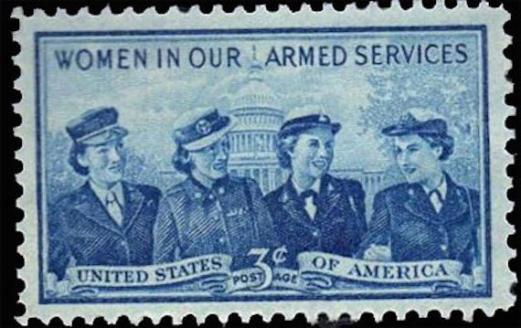 1952 Women in Armed Services - USA Stamp - Postage Stamp Earrings